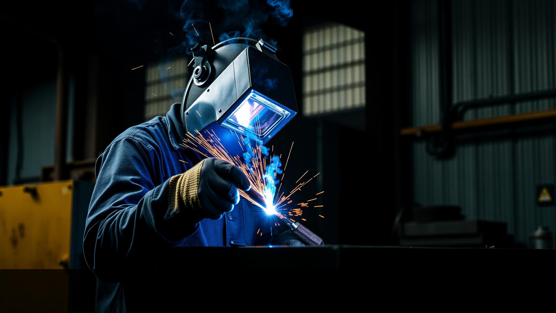 Soldagem MIG industrial